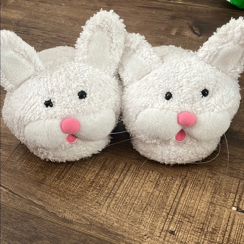 Cute Bunny Slippers with Pink Noses